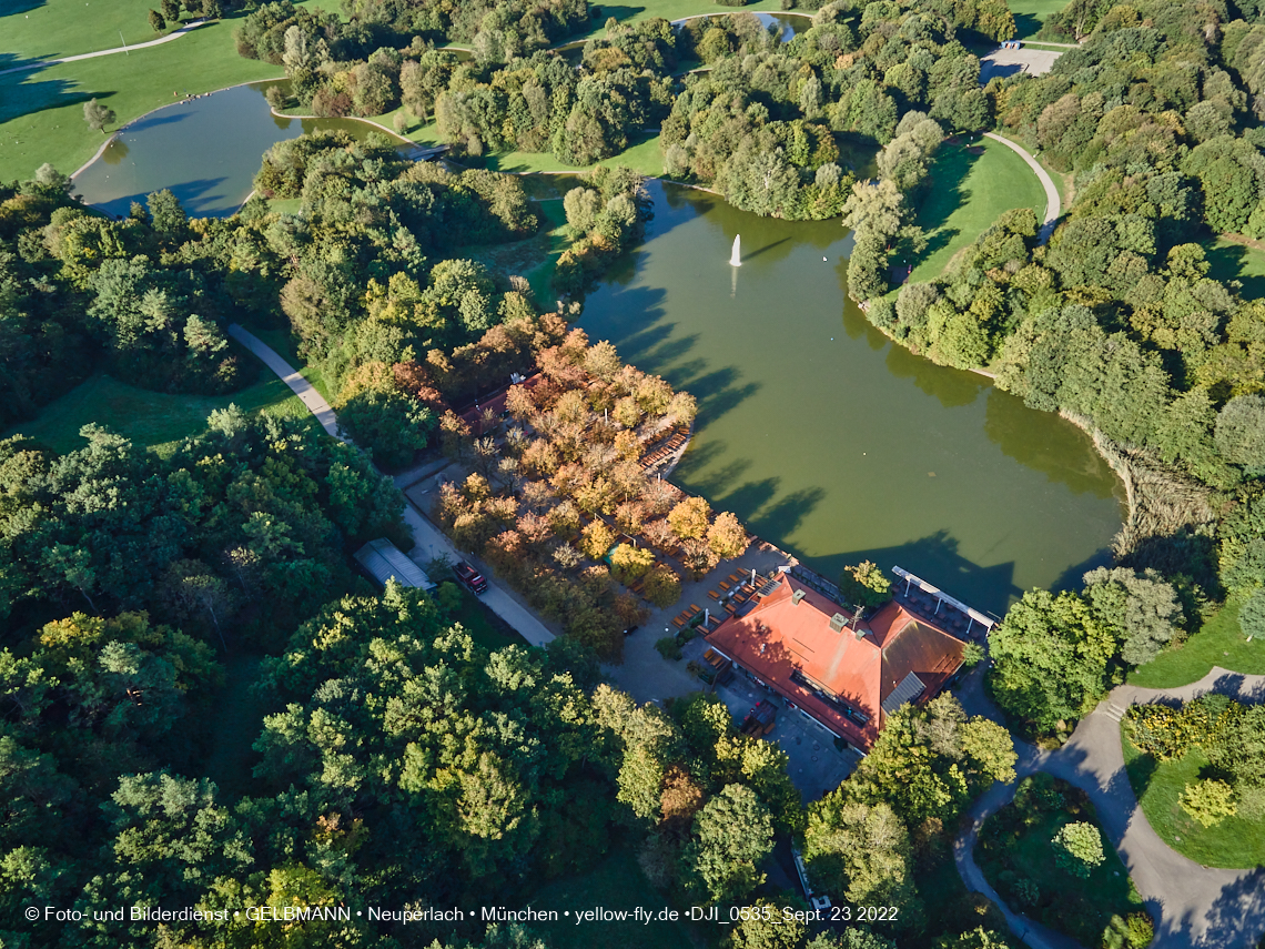 23.09.2022 - der Ostpark mir Biergarten und See in Neuperlach